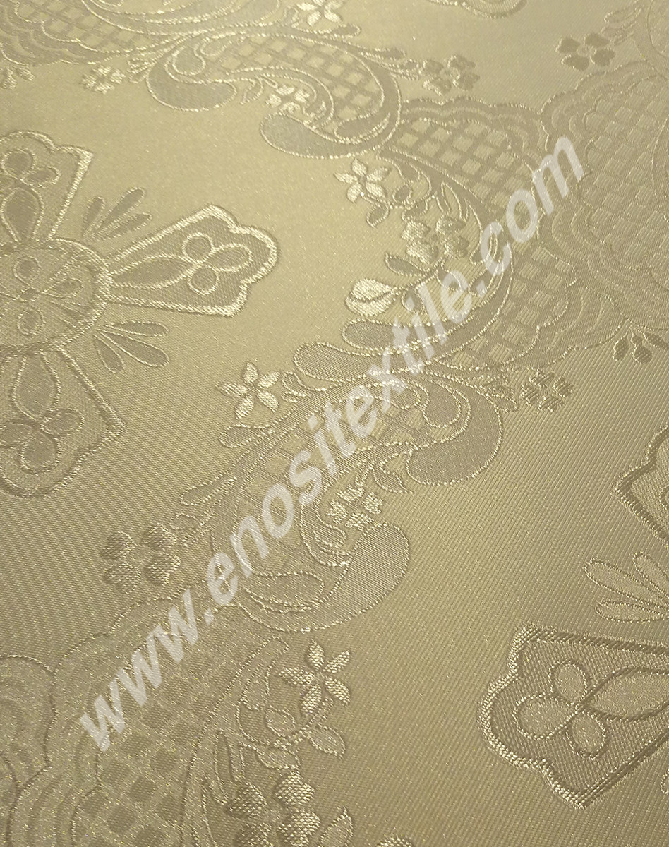 KL-040 White-Silver Brocade Fabrics